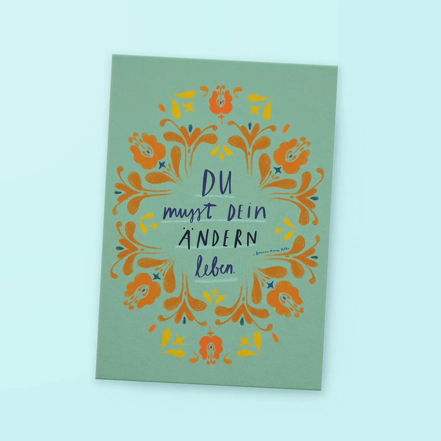 Postcard "Live Change"