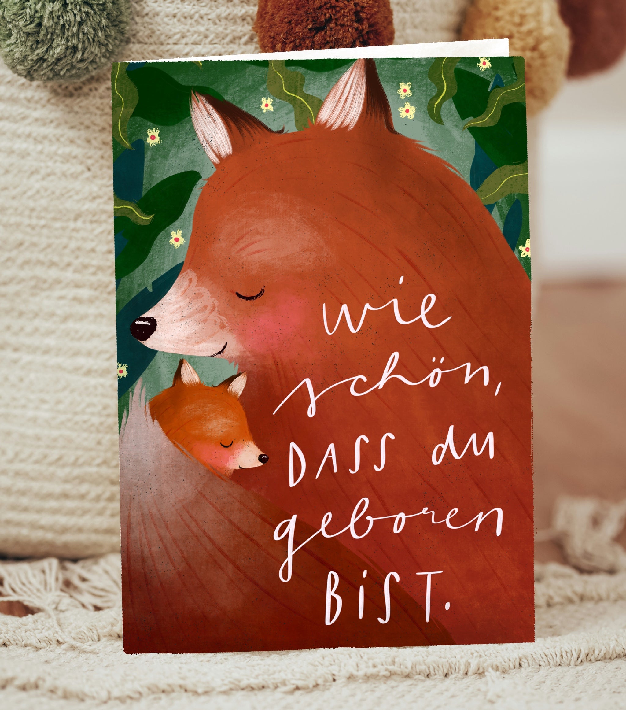 Klappkarte »Geboren« mit Umschlag