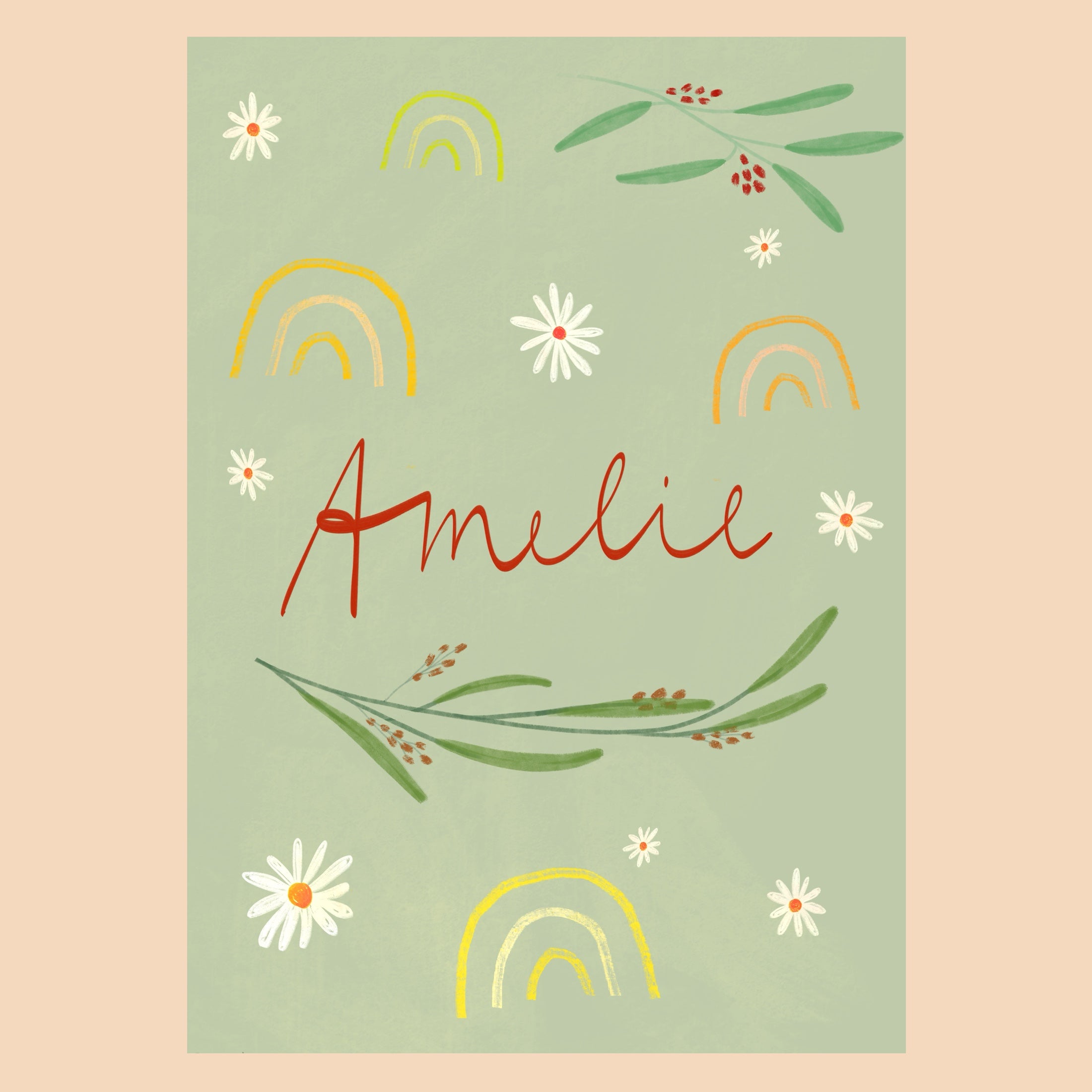 Custom Print A4 "Birth Name"