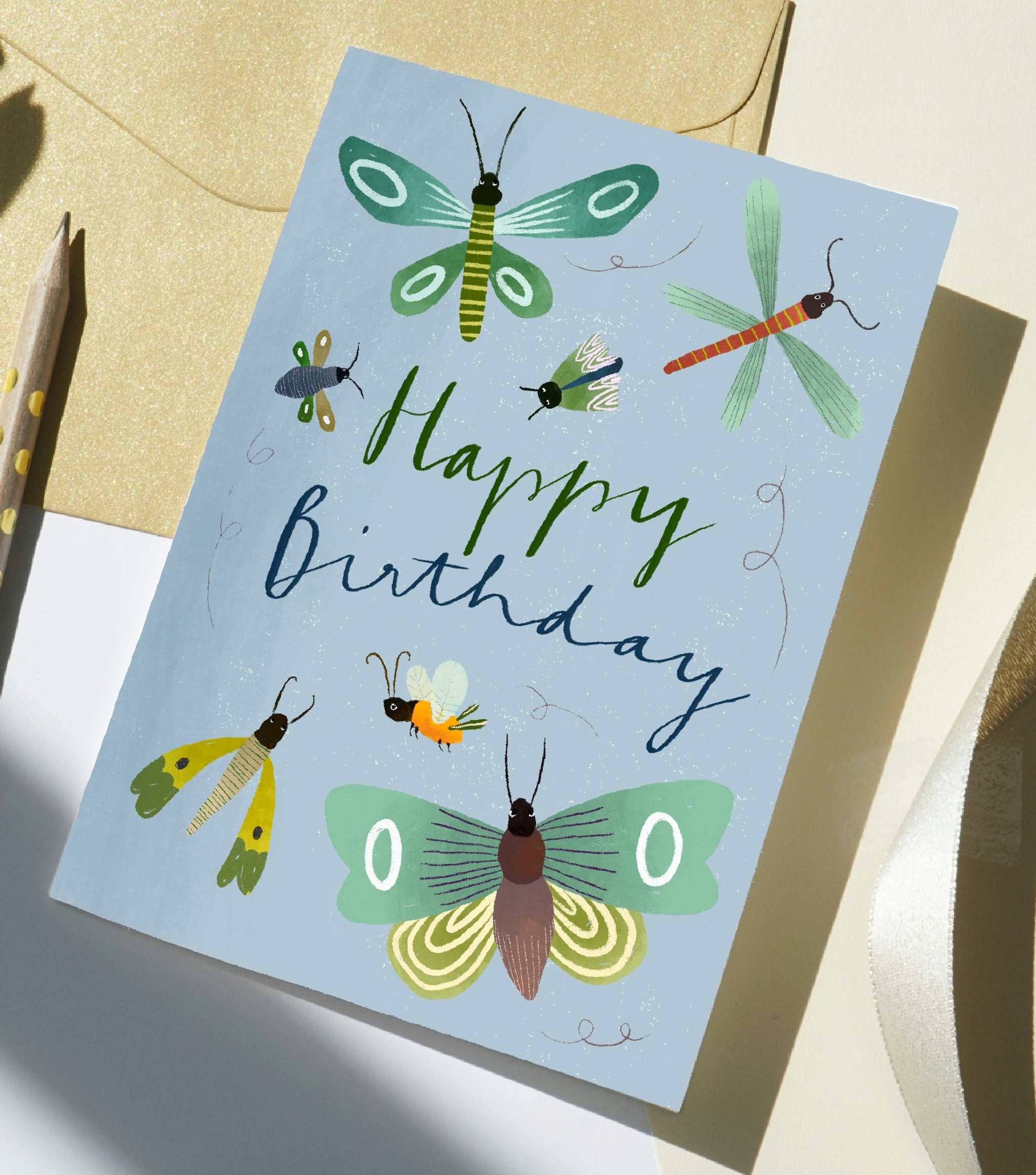 Folding card “Birthday” with envelope