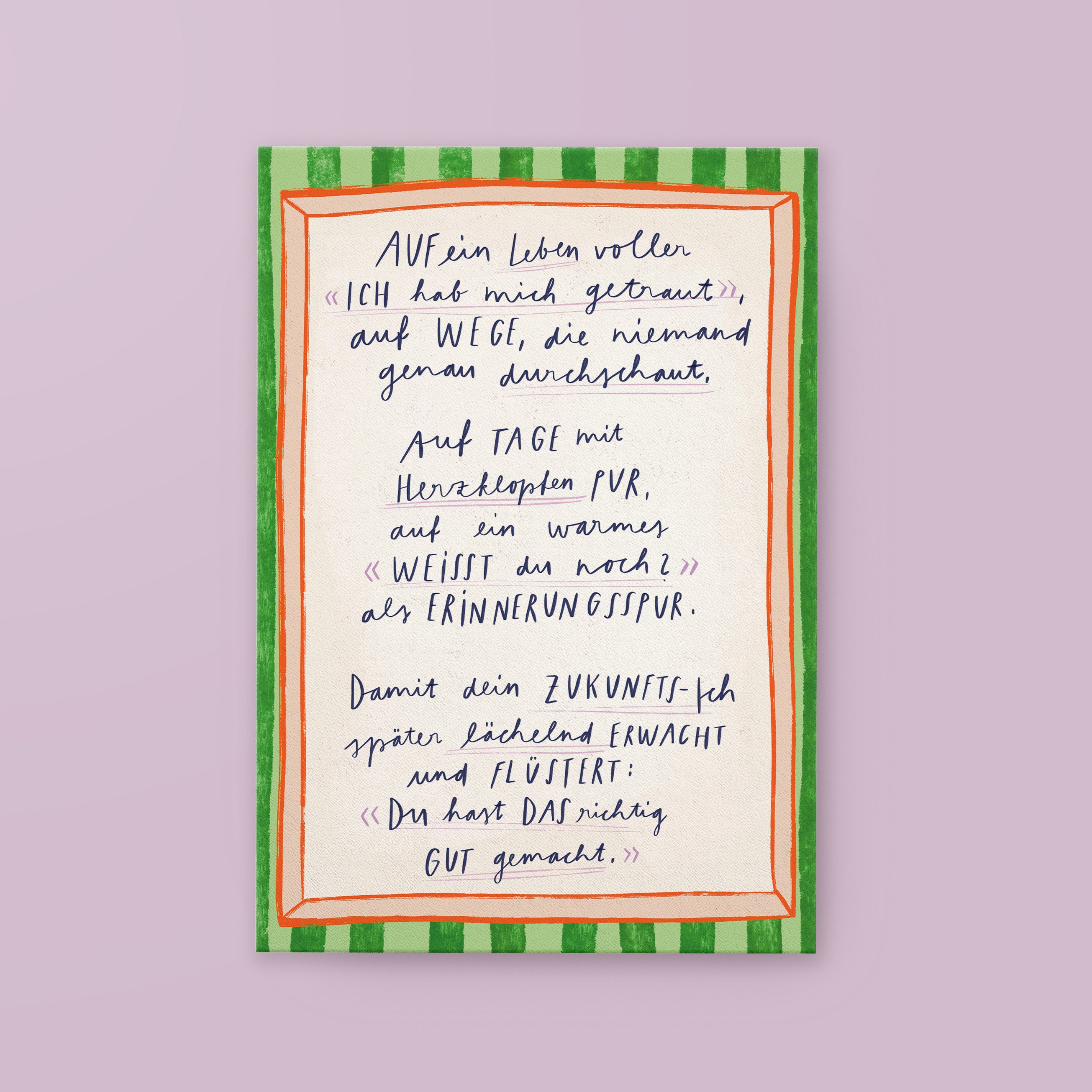 Postkarte »Ein Leben«