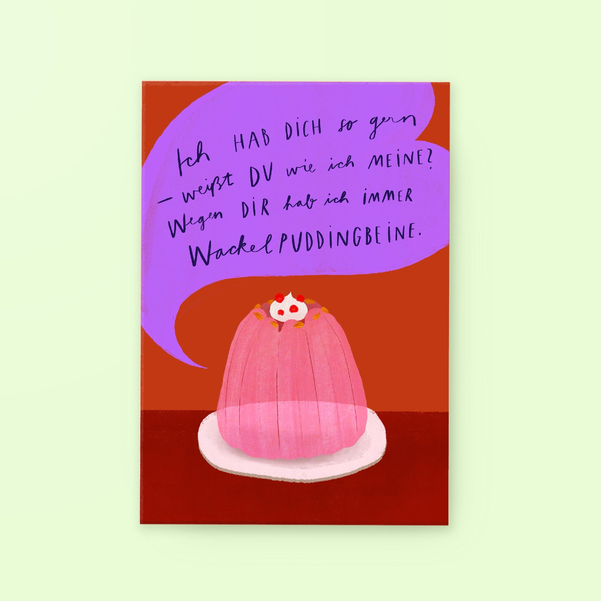 Postcard »Jello Pudding Legs«