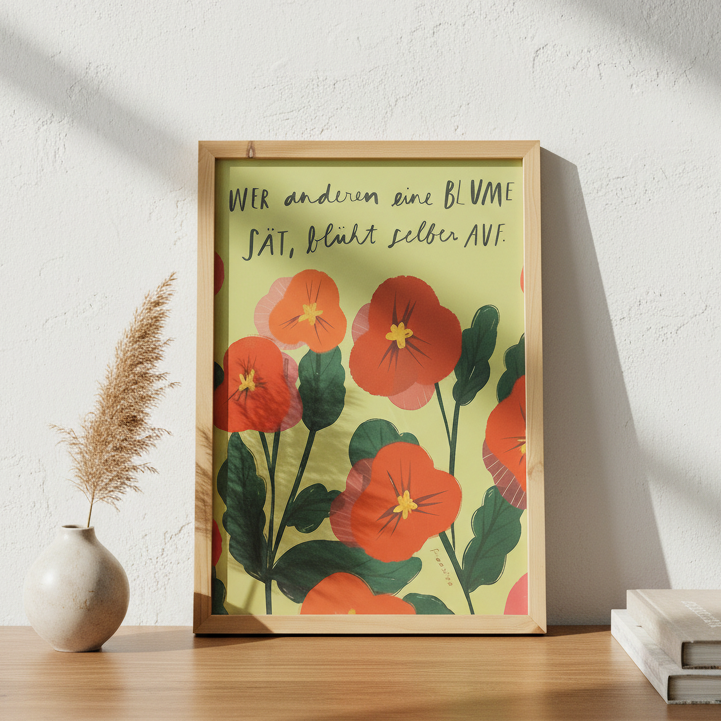 Print A4 »Aufblühen«