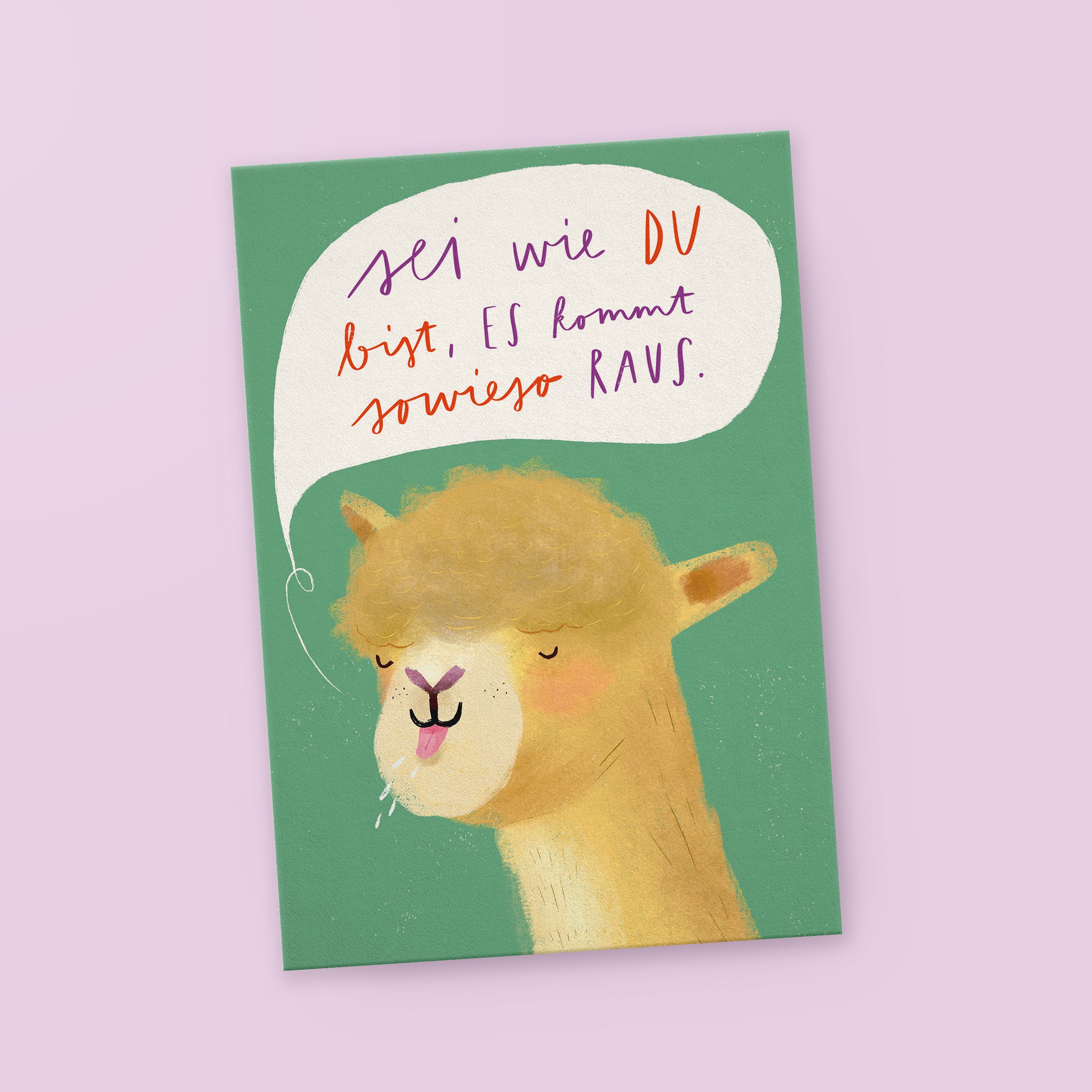Postcard »Lama«
