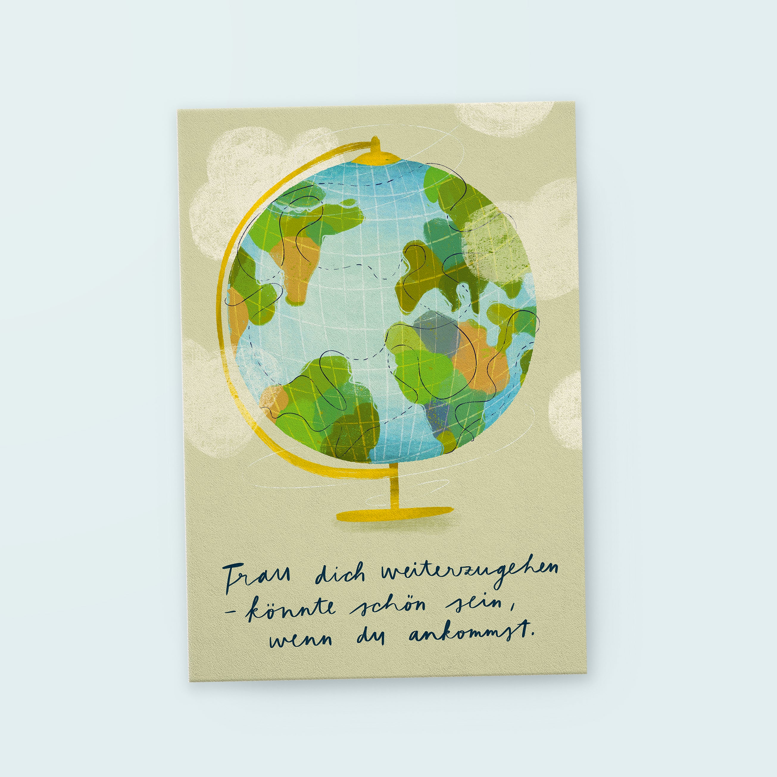 Postcard "Keep Going"