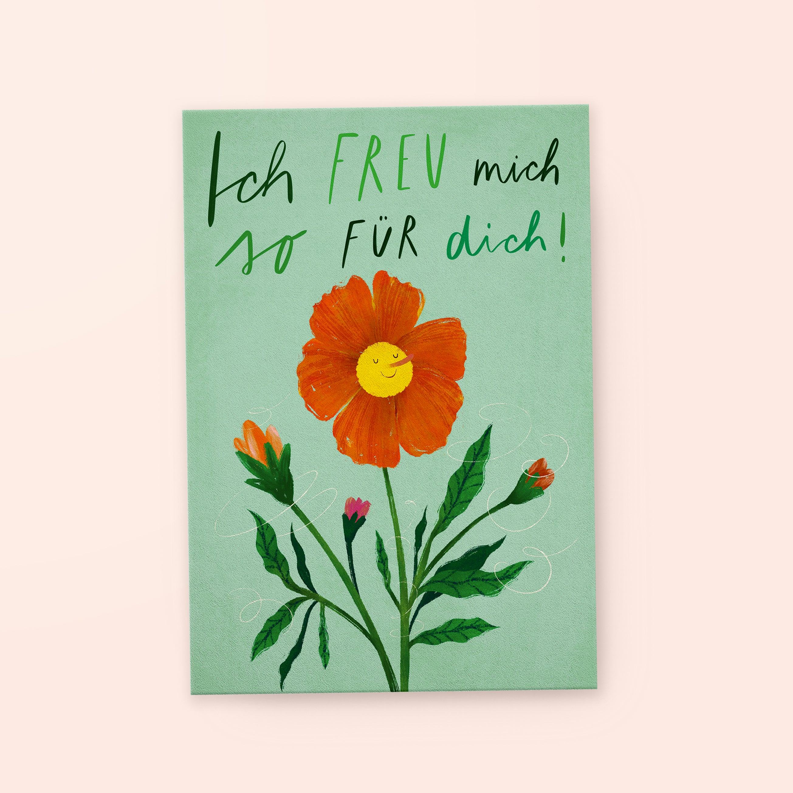 Postcard "I'm looking forward to it"