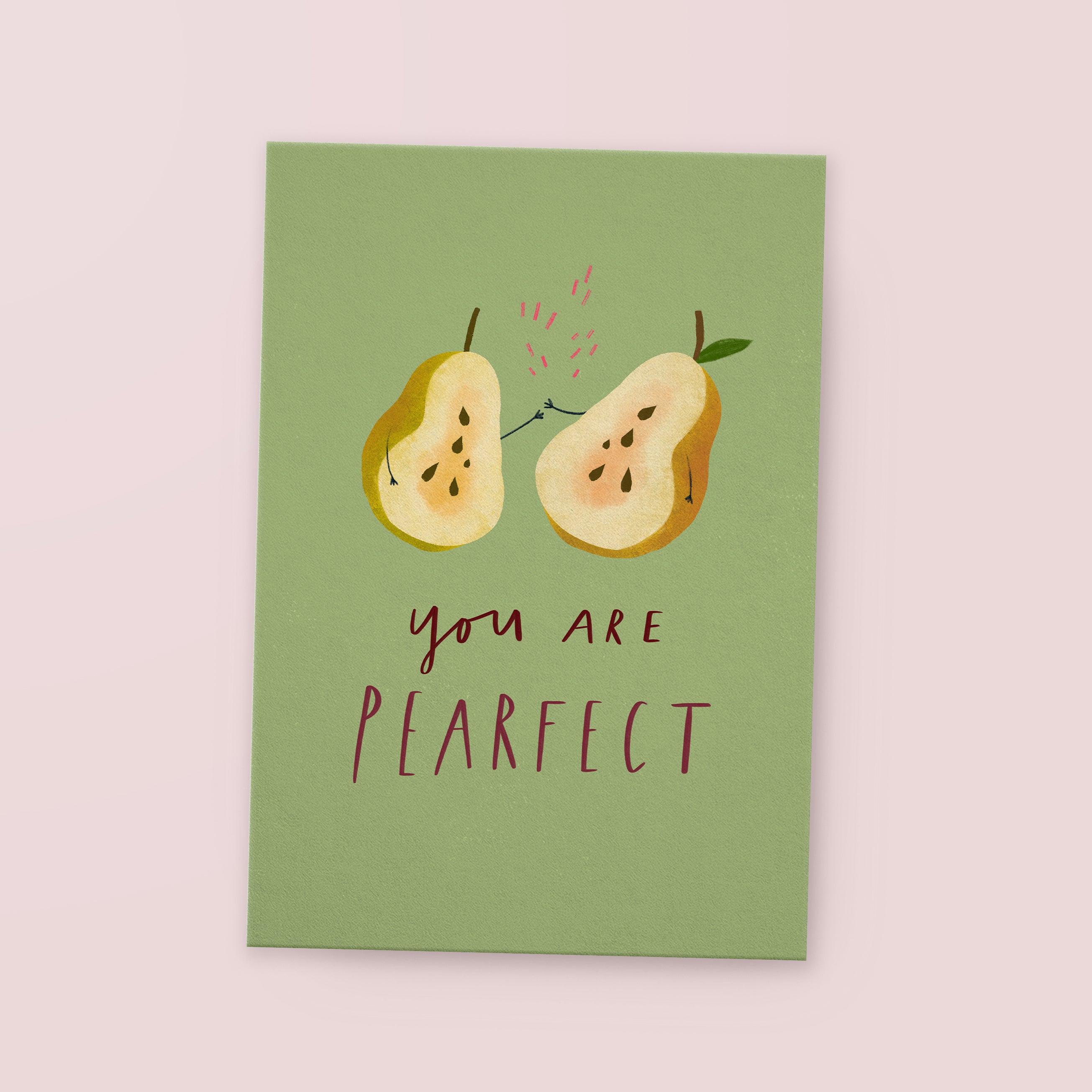 Postkarte »Pearfect«