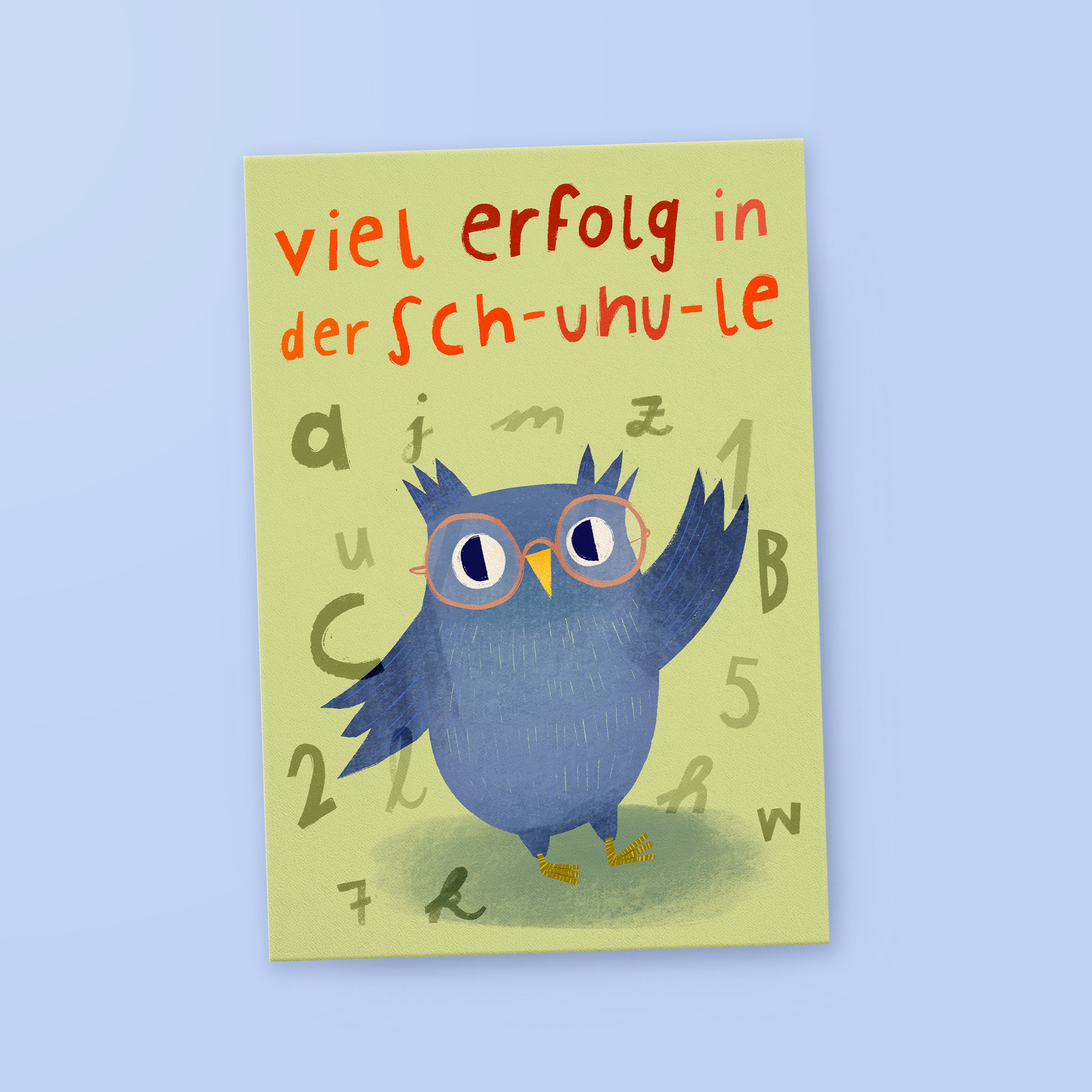 Postkarte »Schuhule«