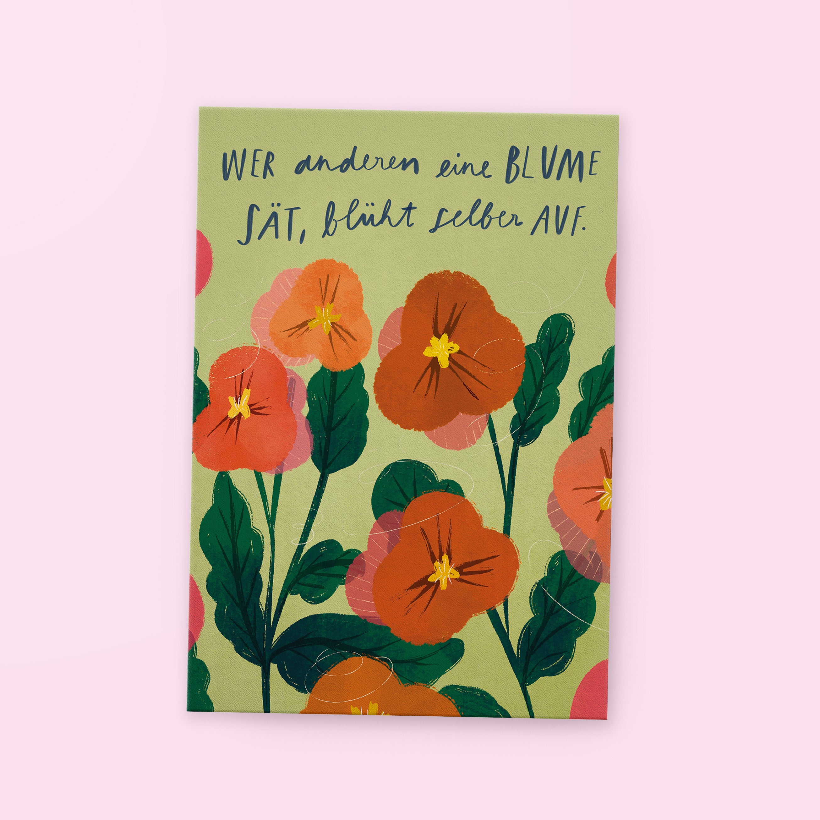 Postkarte »Aufblühen«