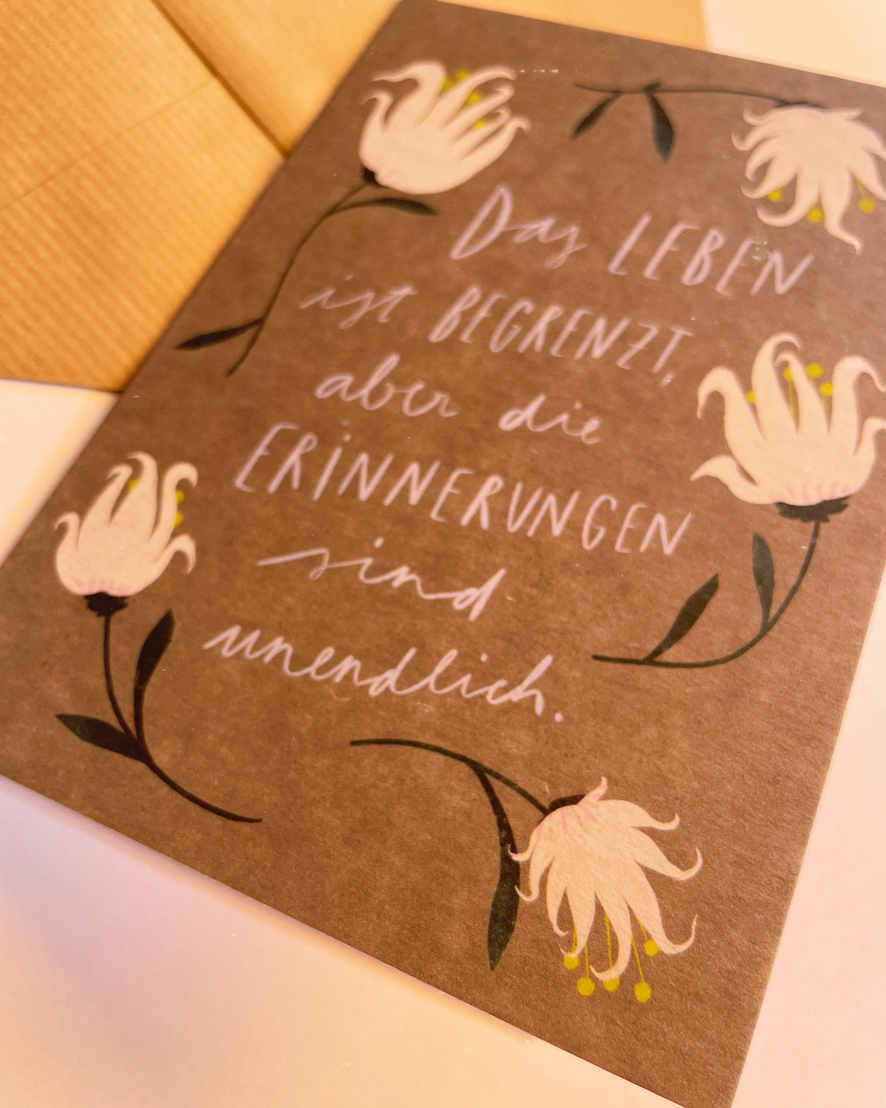 Klappkarte »Unendlich« mit Umschlag