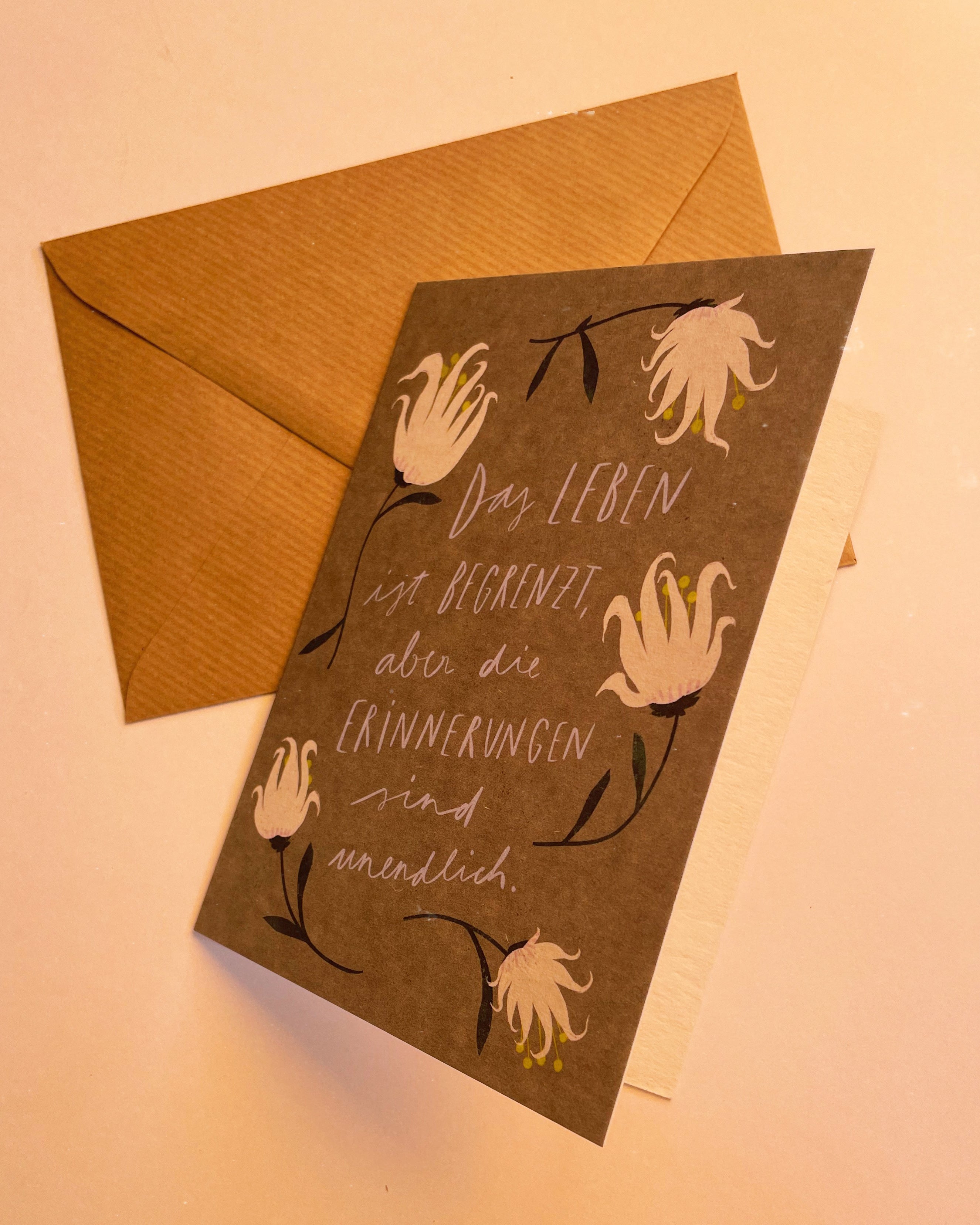 Folding card "Infinity" with envelope