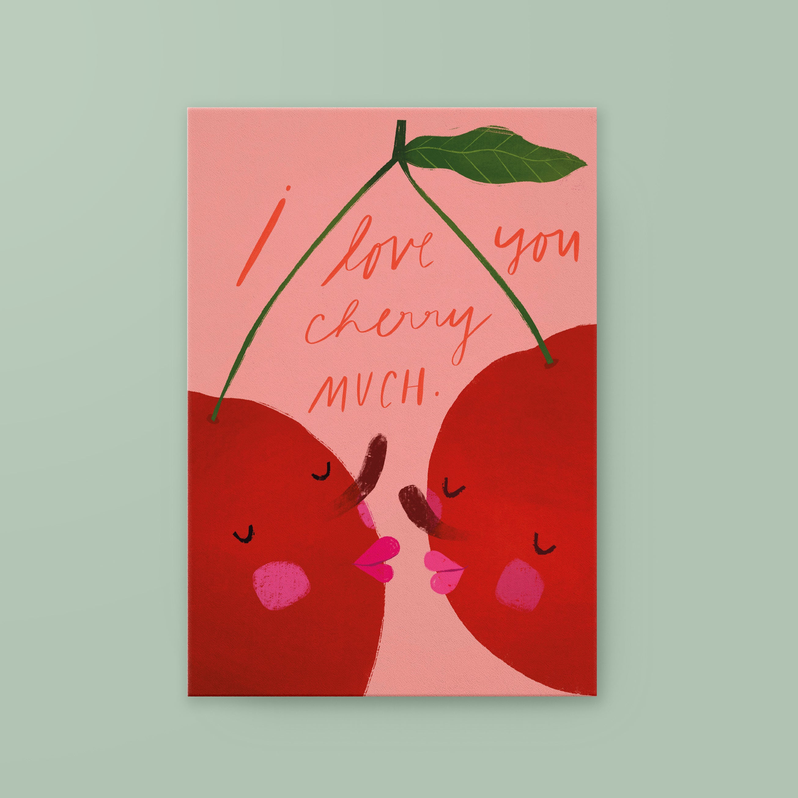 Postkarte »Cherry Much«