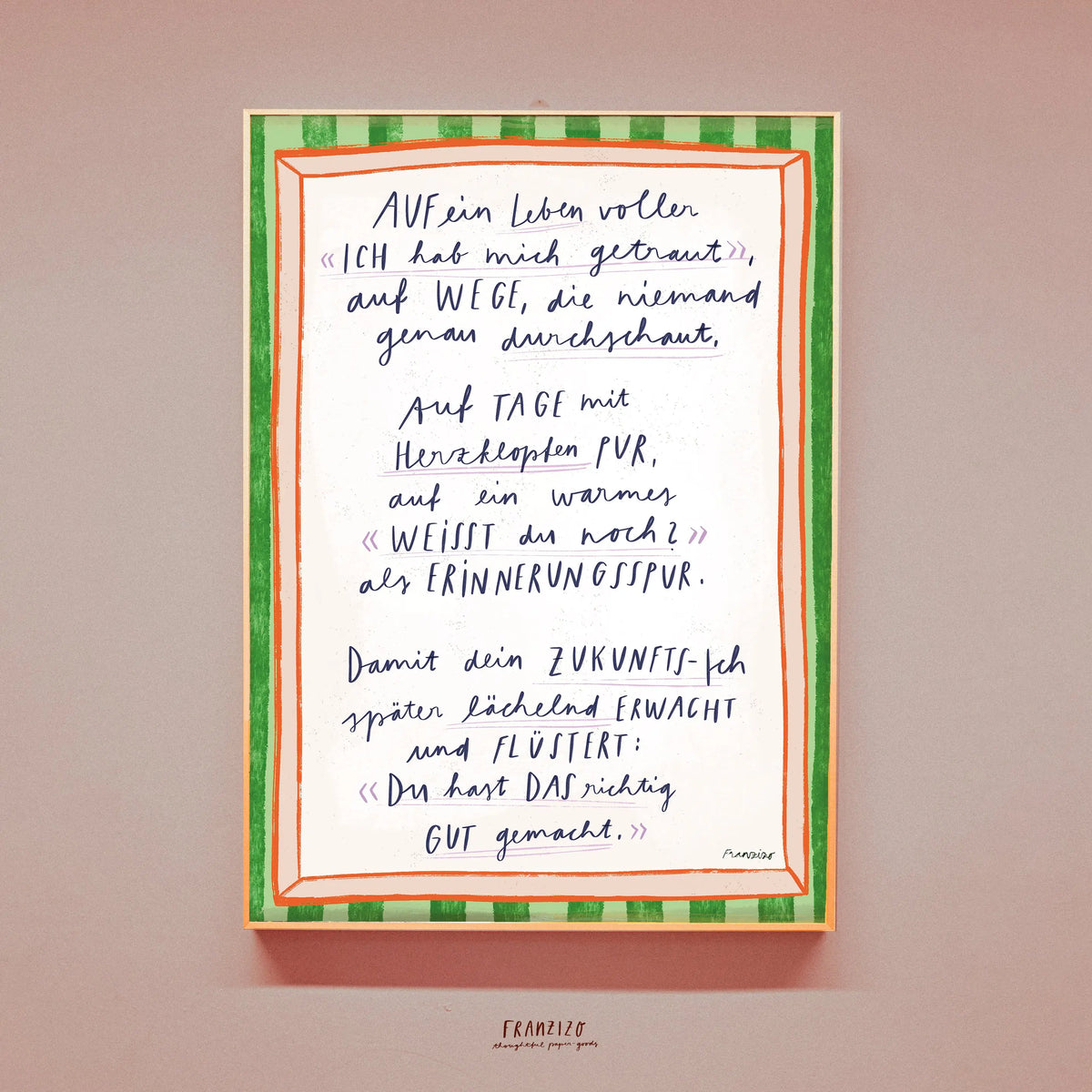 Print A4 »Ein Leben«