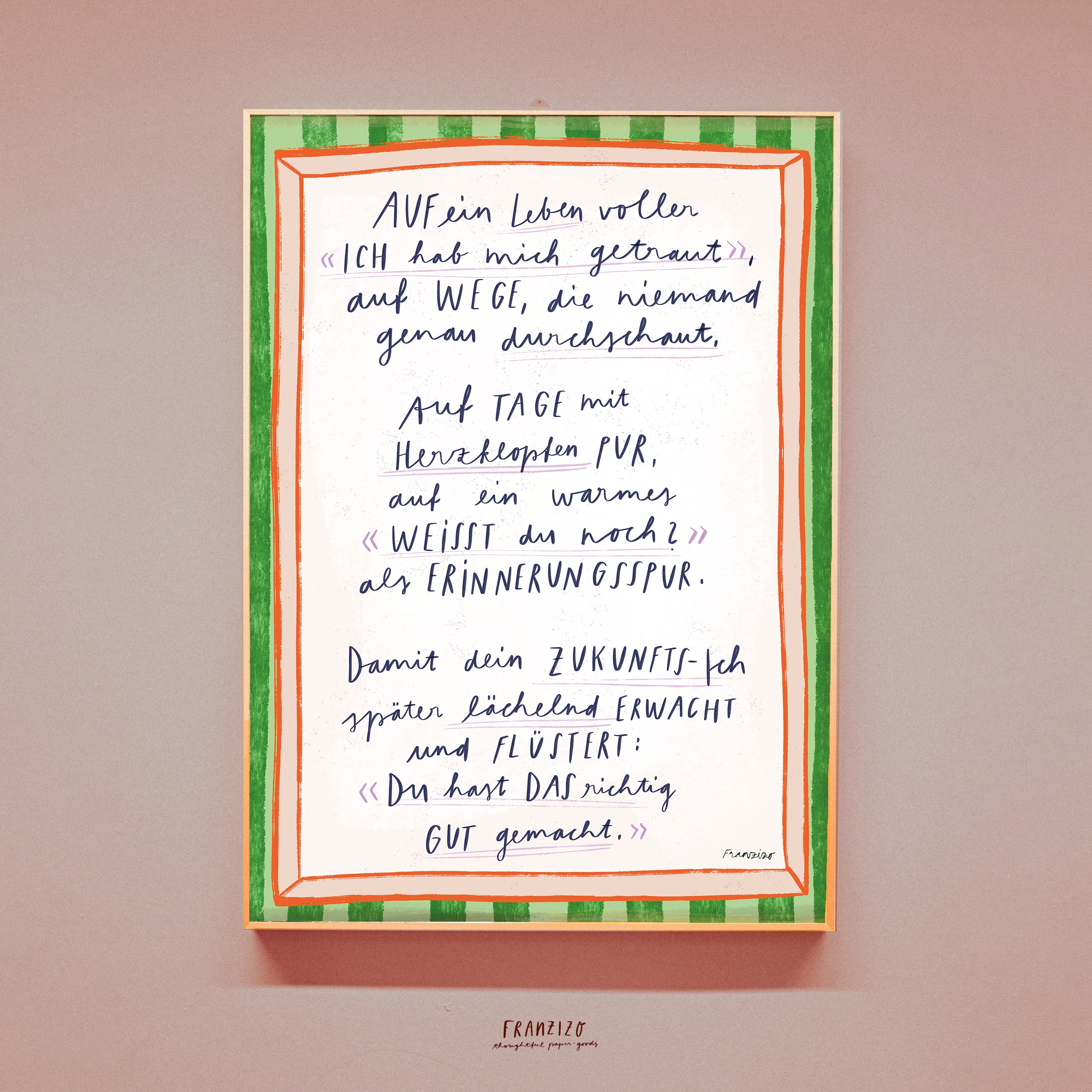 Print A4 »Ein Leben«