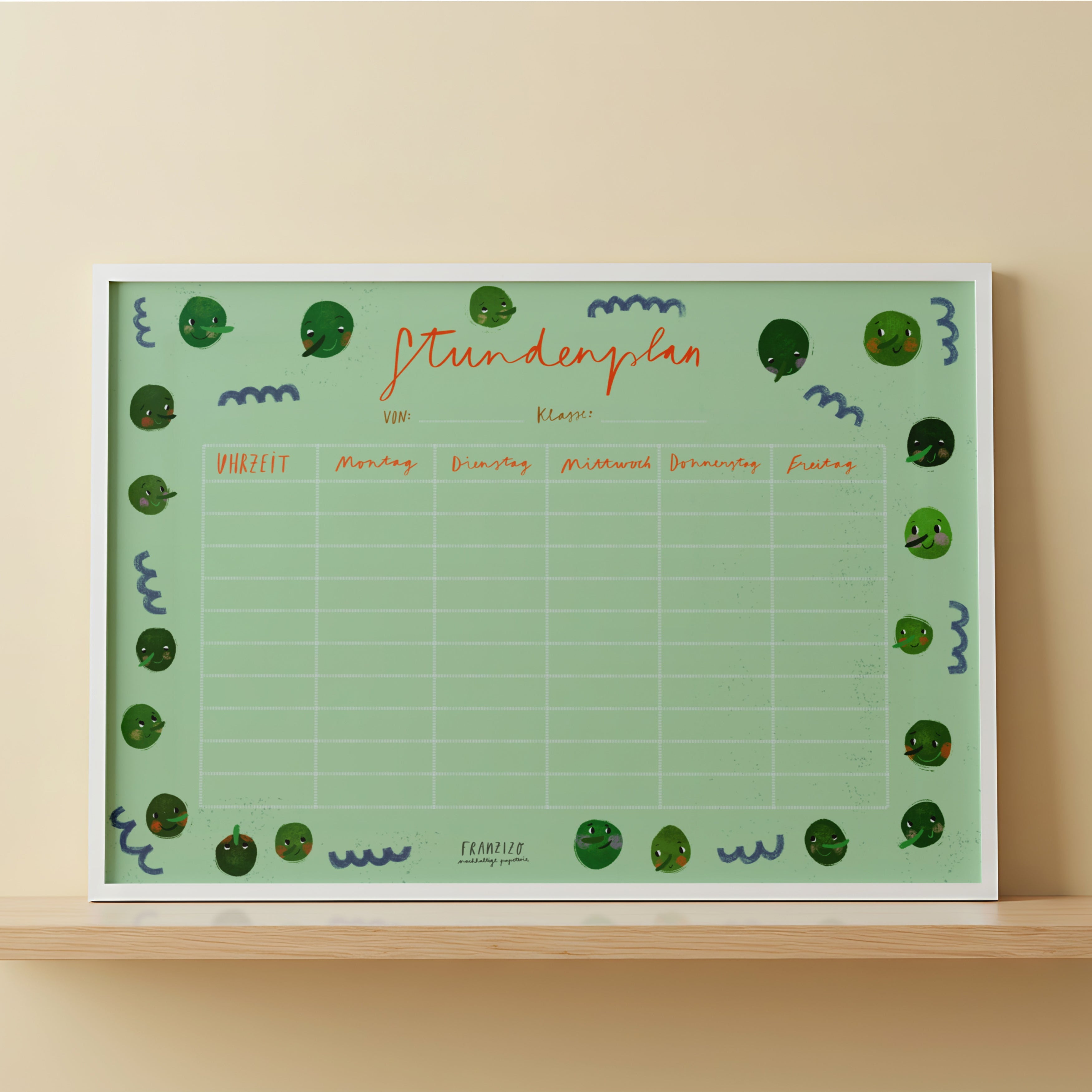 Timetable A4 "Erbsi"
