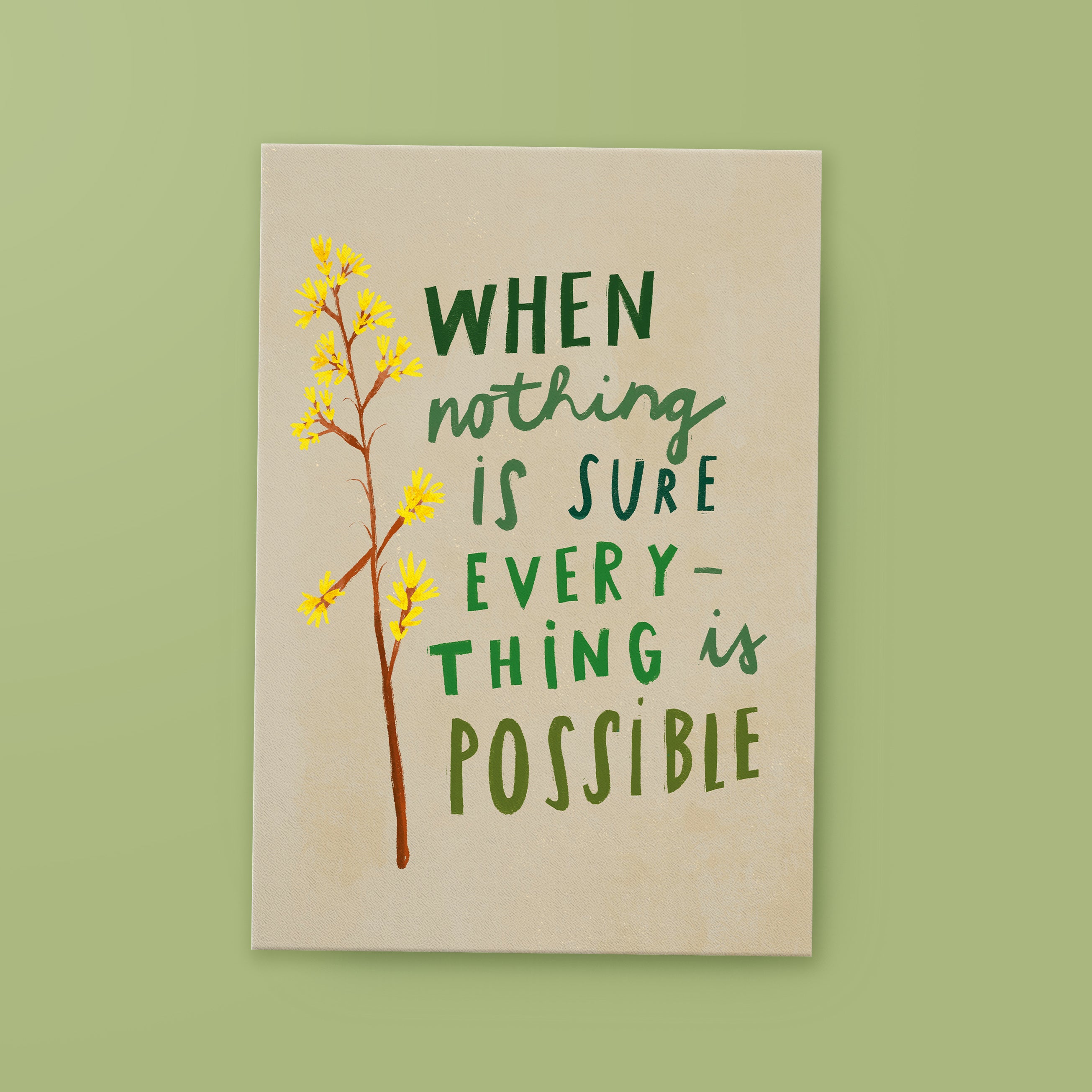 Postkarte »Everything is possible«