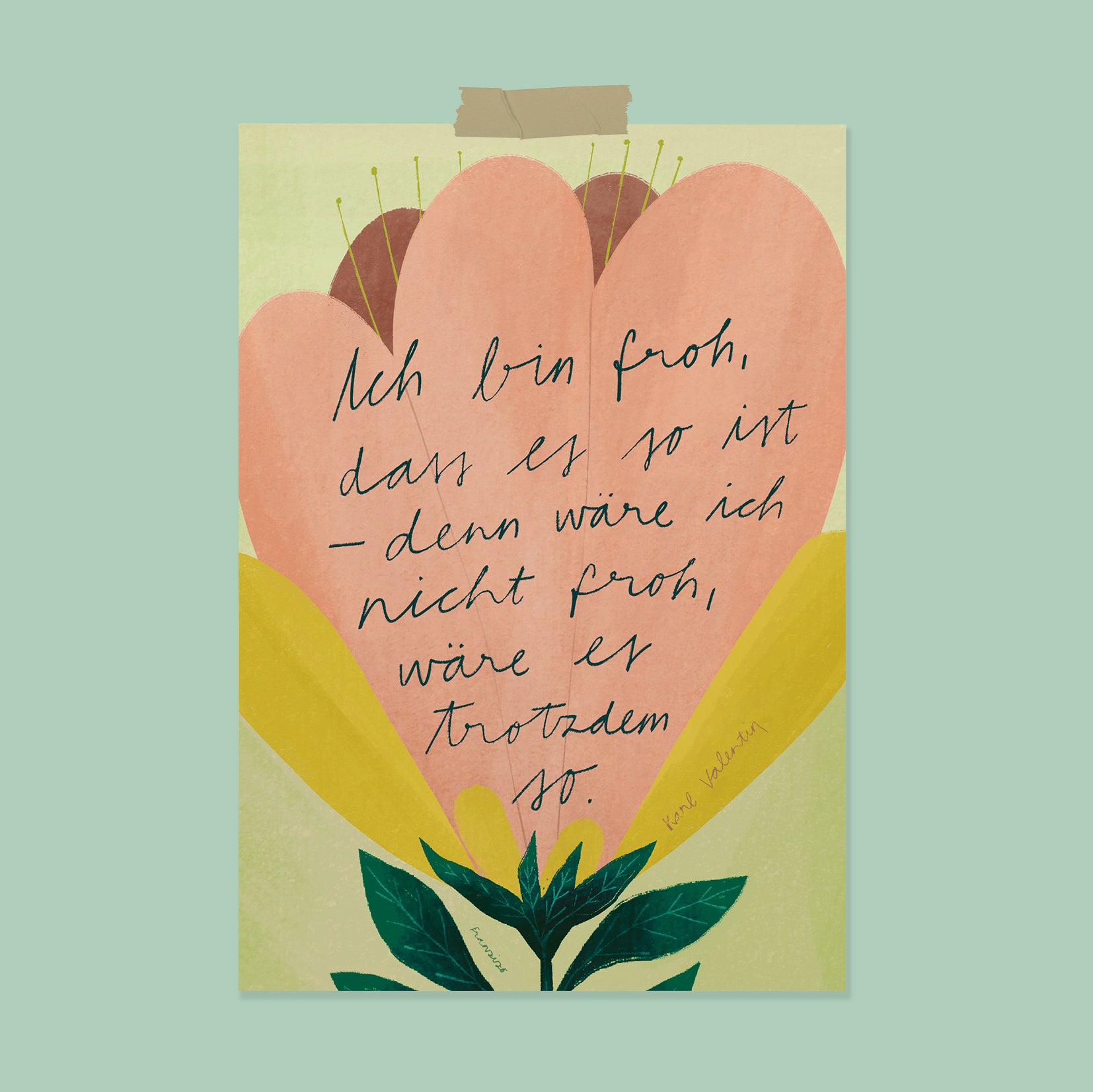 Print A4 "Glad"
