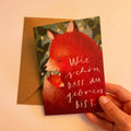 Folding card "Born" with envelope