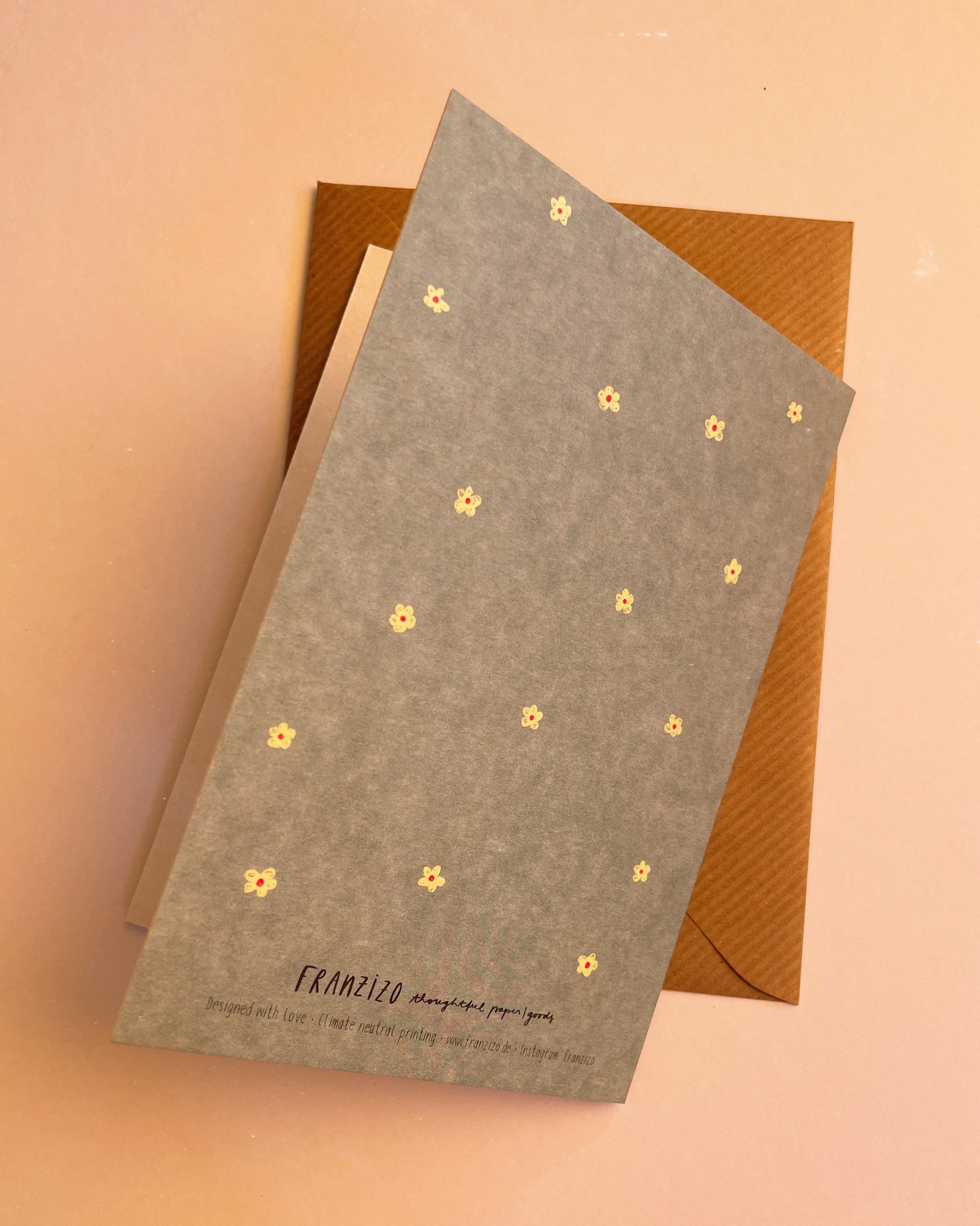 Folding card "Born" with envelope