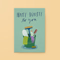 Postcard »Happy Bürste«