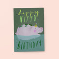 Postcard »Happy Hippo Birthday«
