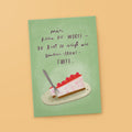 Postcard "Raspberry Cream Cake"