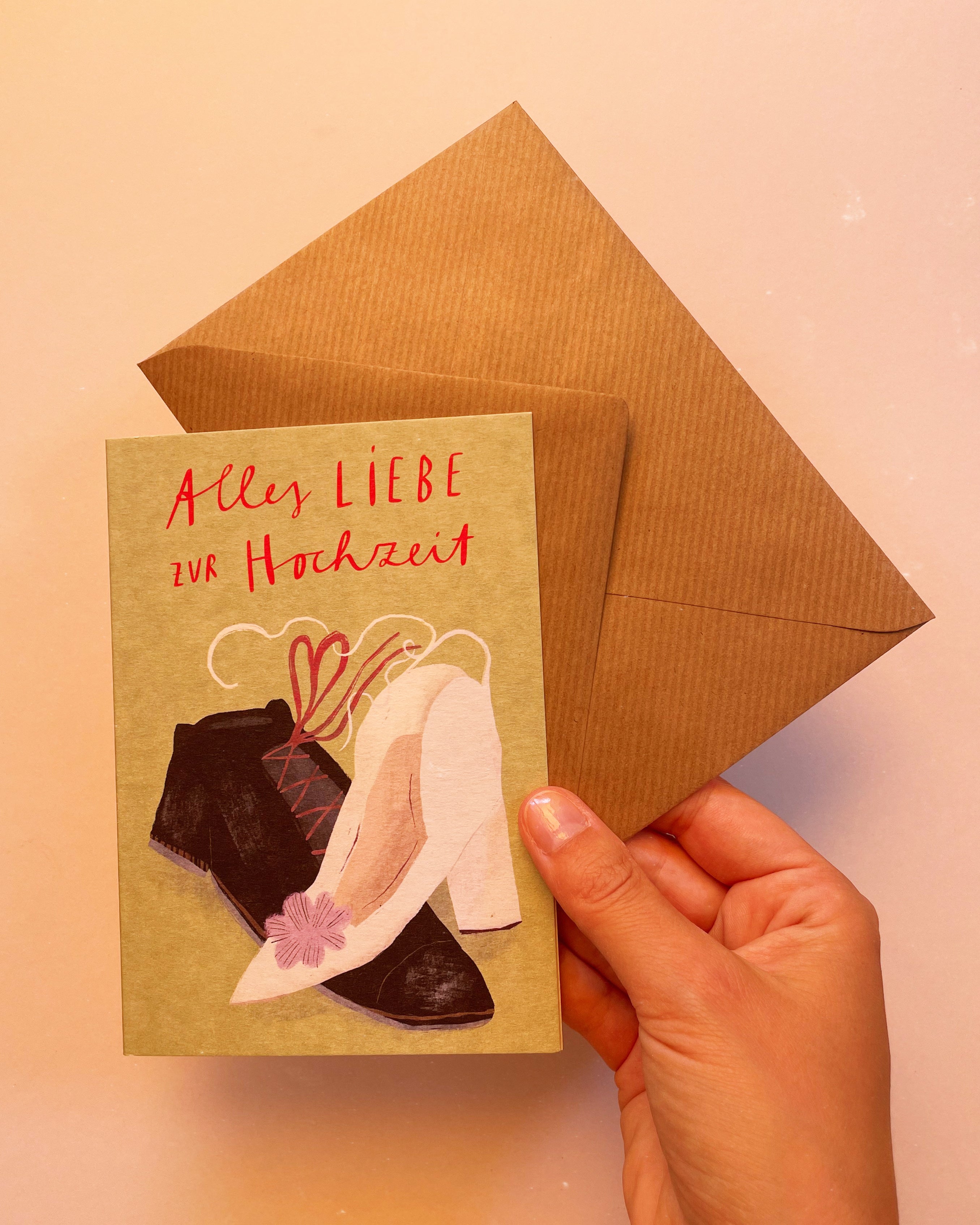 Folding card »Wedding« with envelope