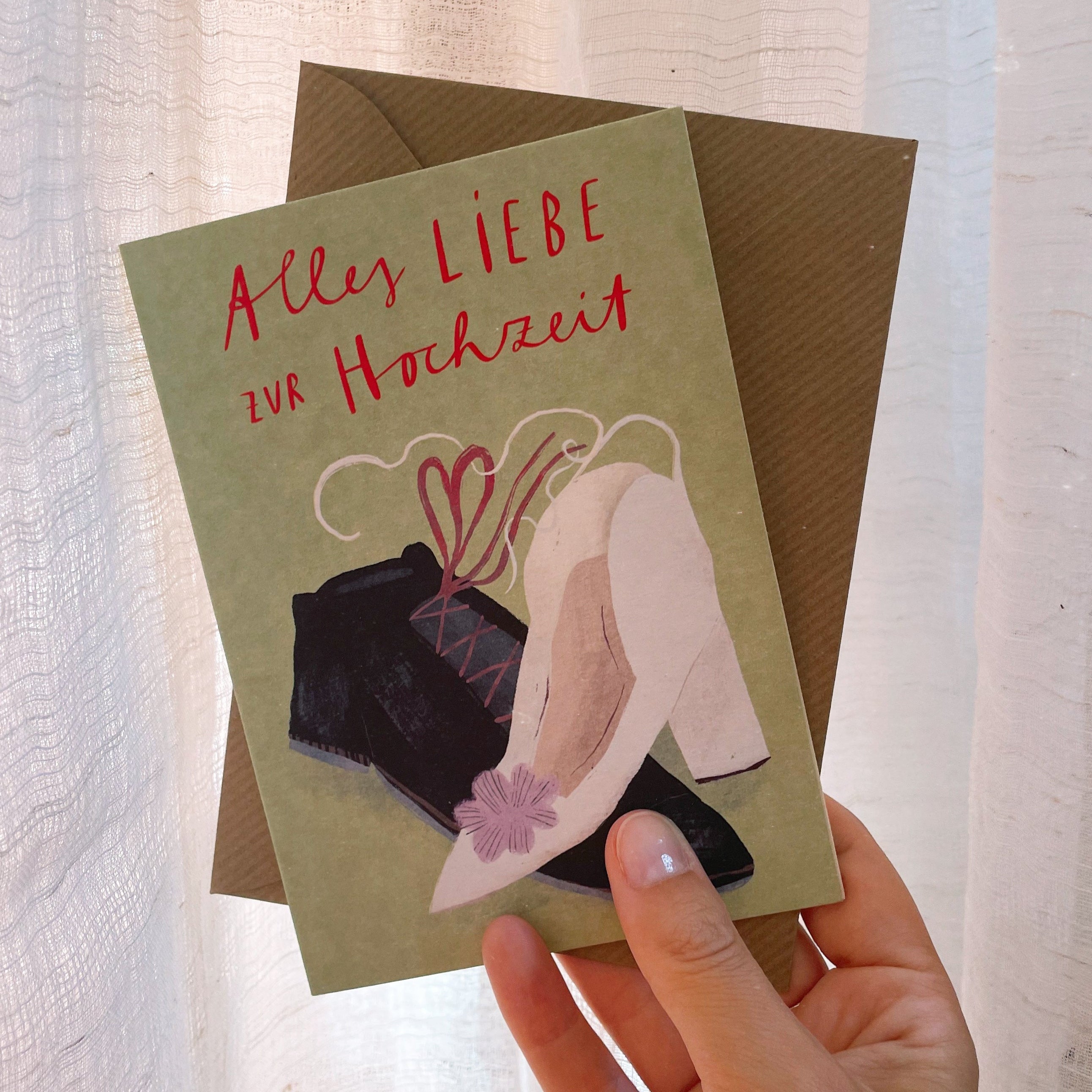Klappkarte »Hochzeit« mit Umschlag