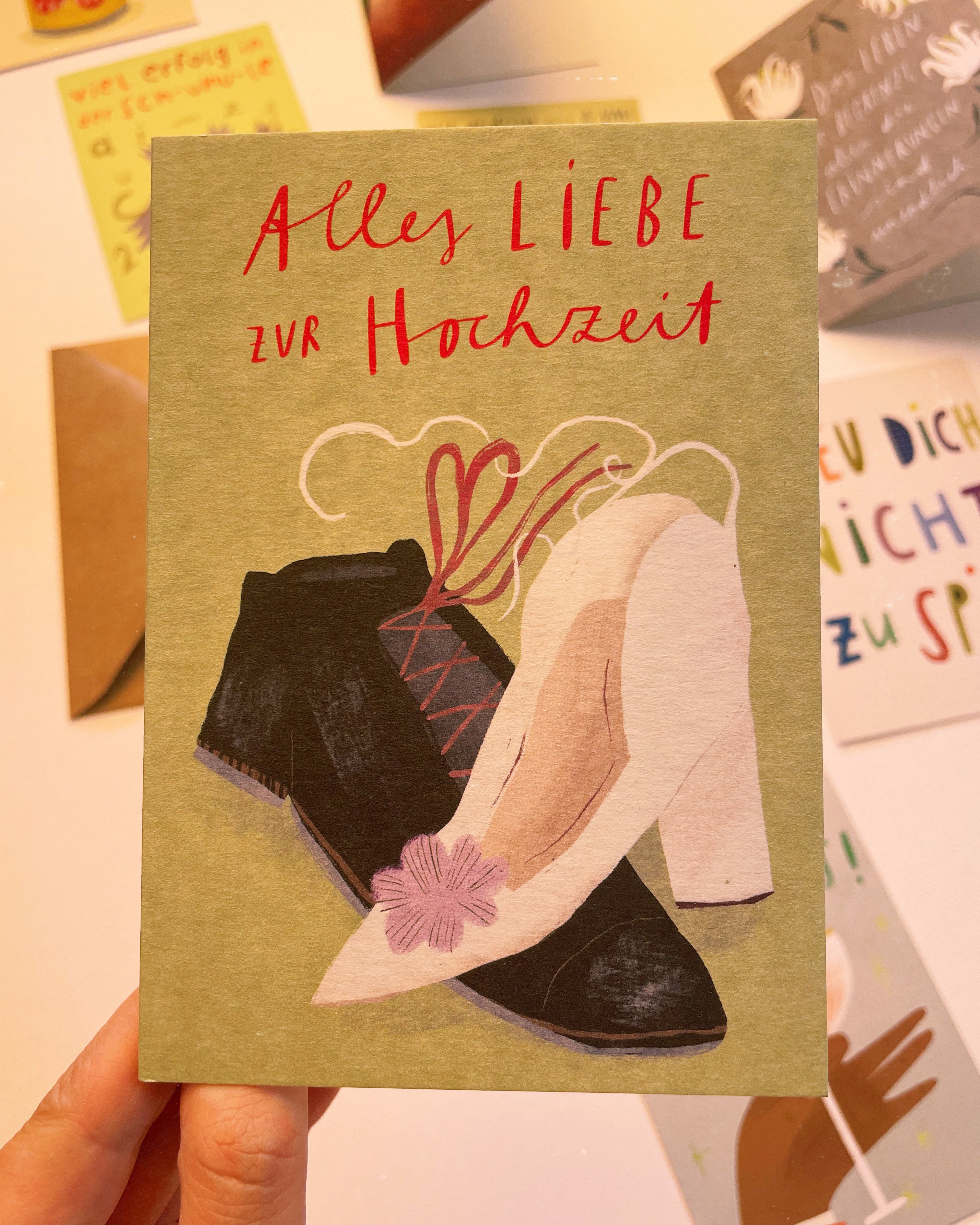 Klappkarte »Hochzeit« mit Umschlag