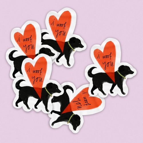 Sticker »Woof«