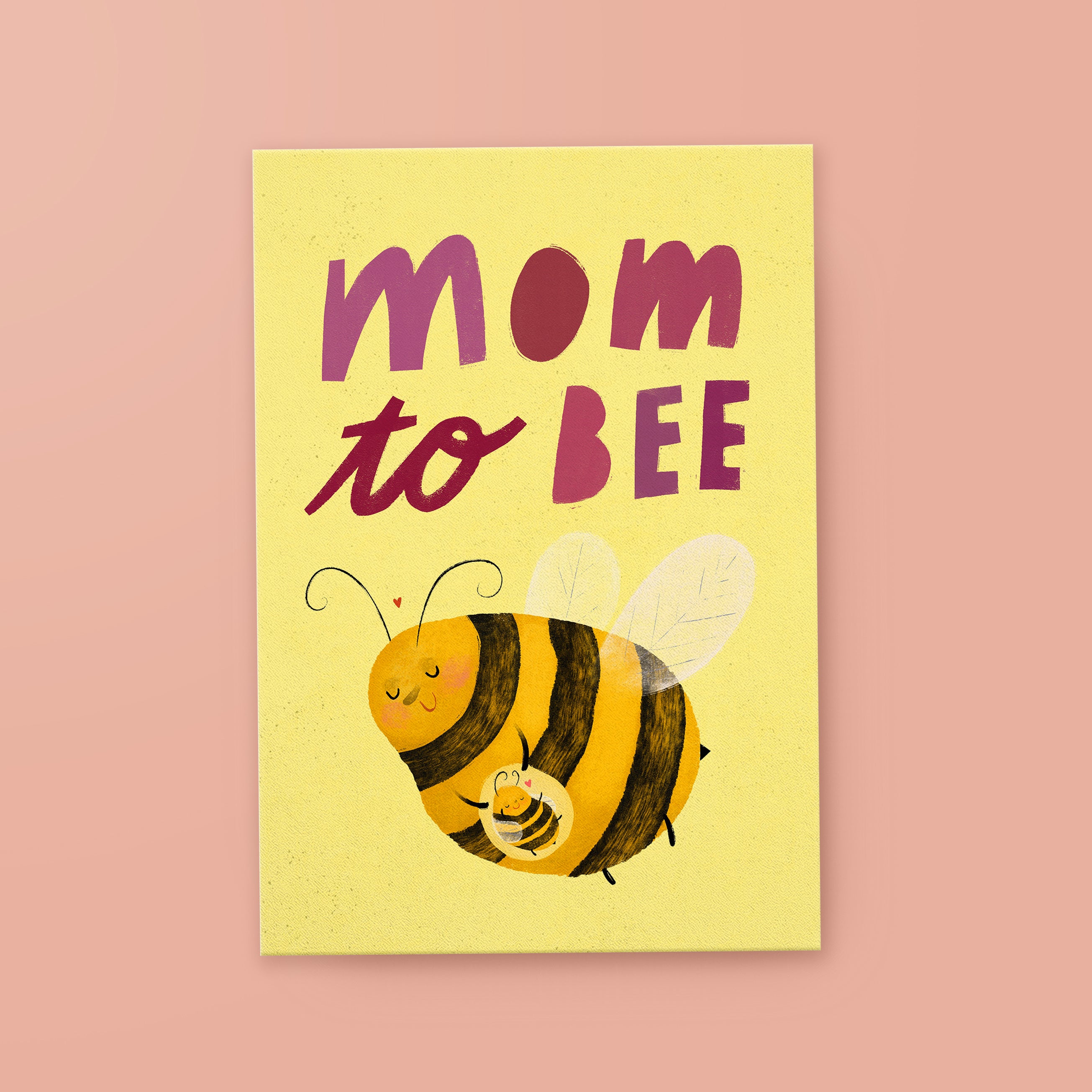 Postcard »Mom to bee«