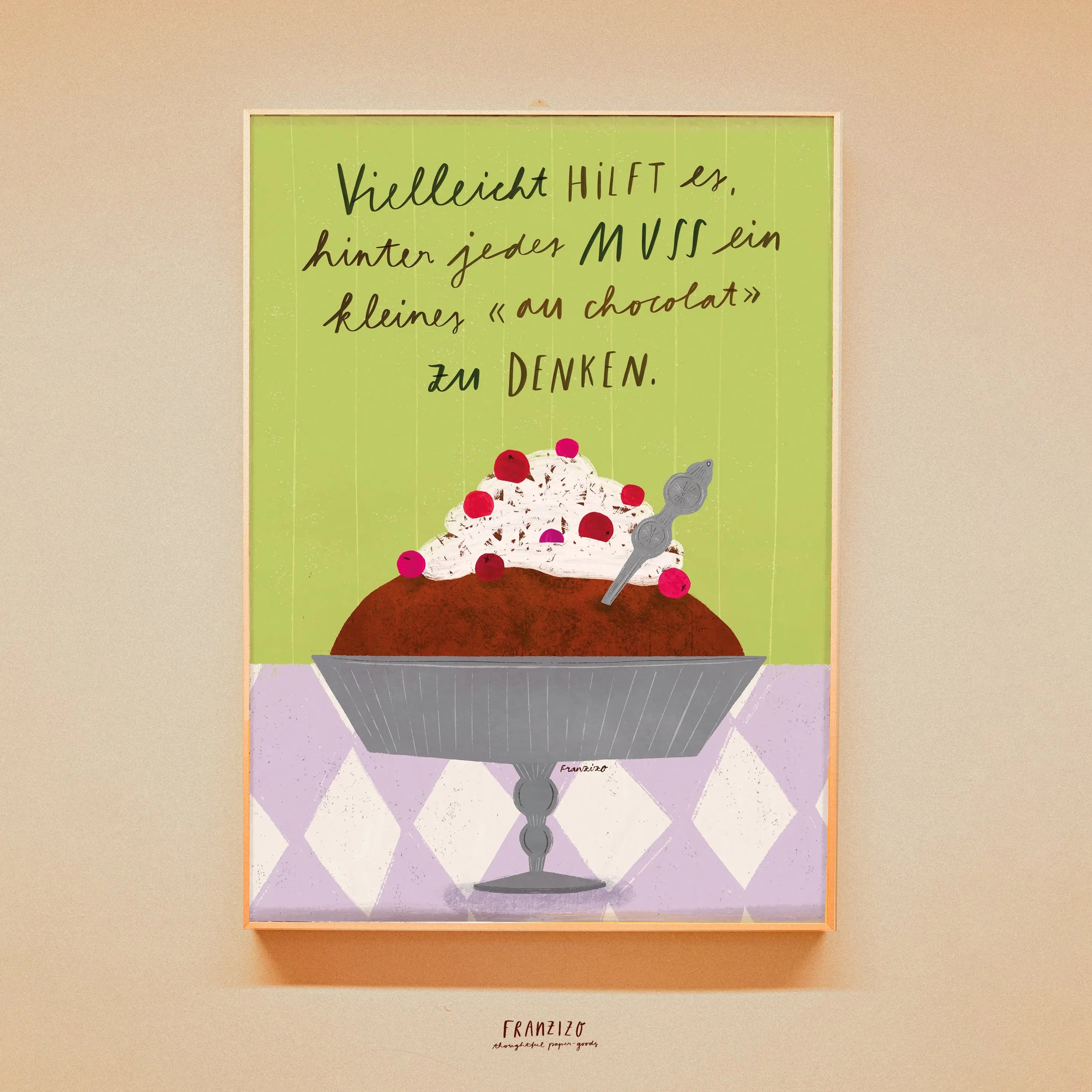 Print A4 »Muss au Chocolat«