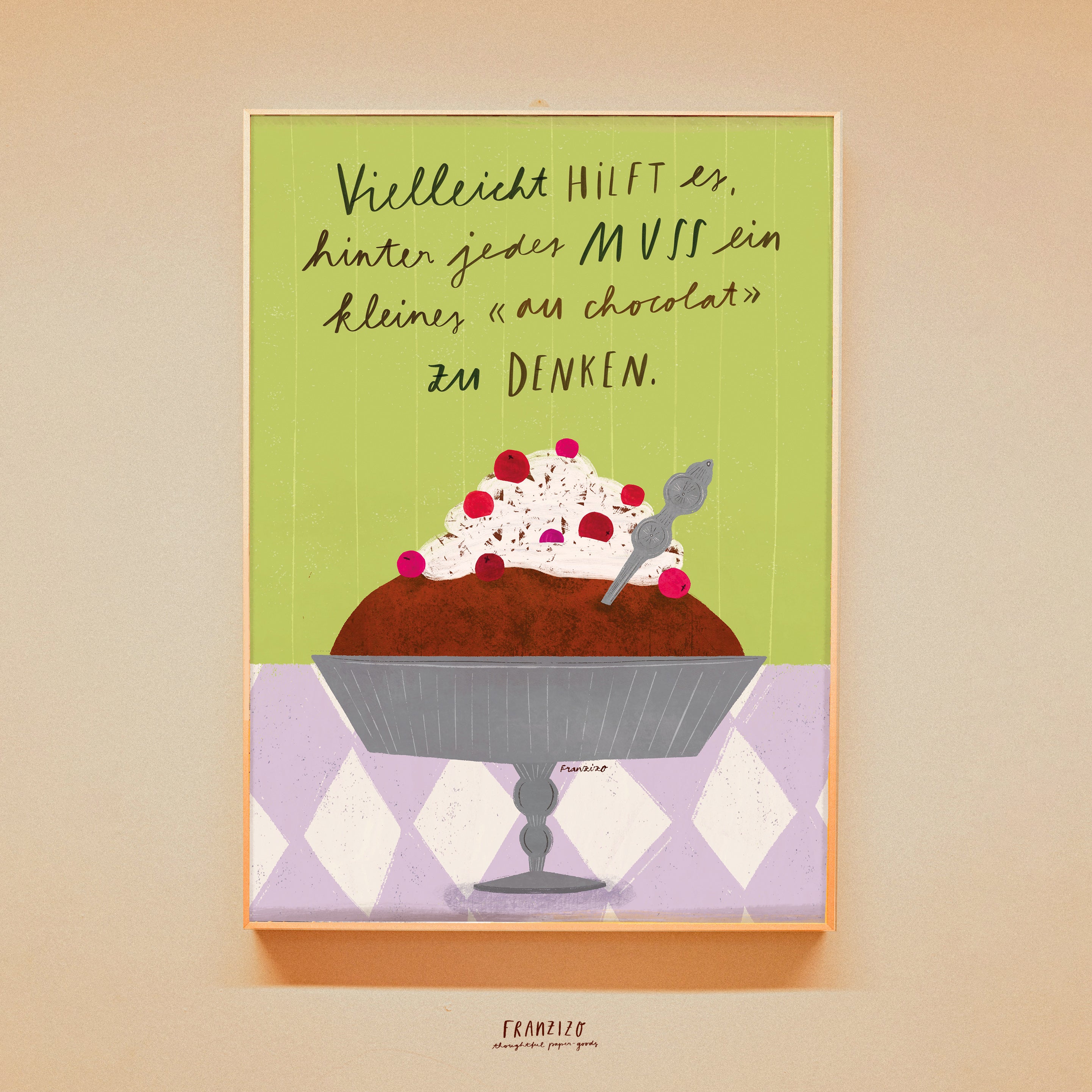 Print A4 »Muss au Chocolat«