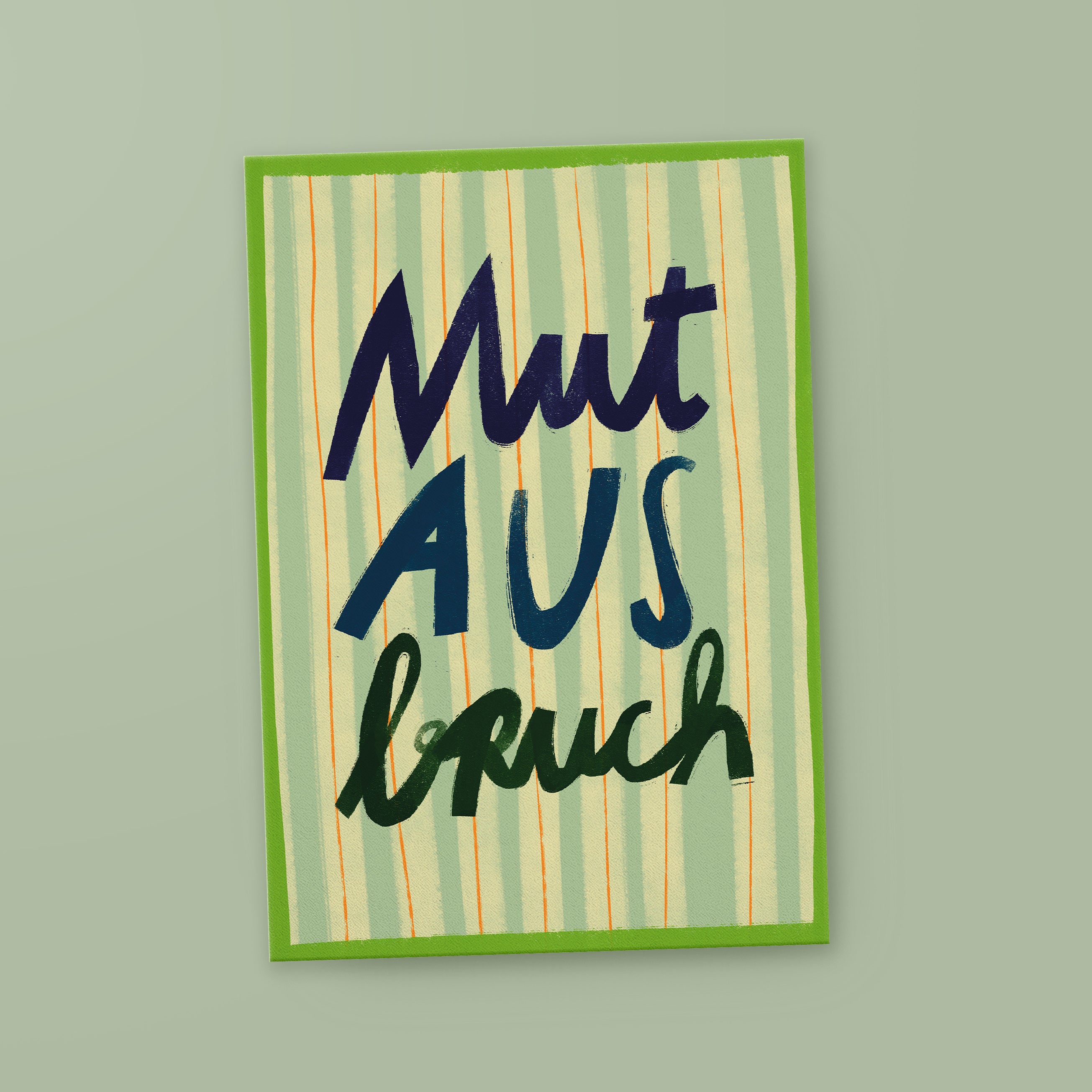 Postkarte »Mutausbruch«