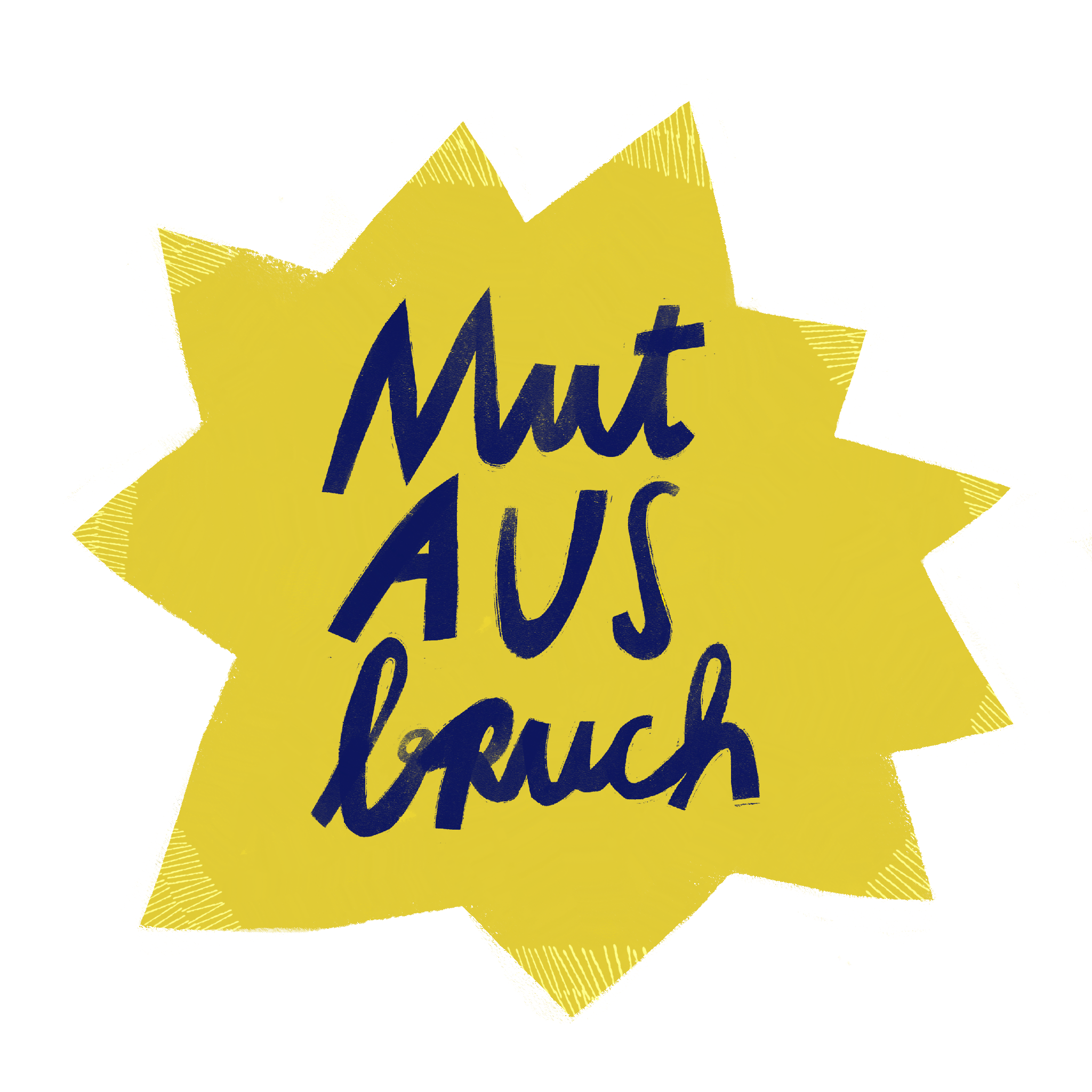 Aufkleber »Mutausbruch«