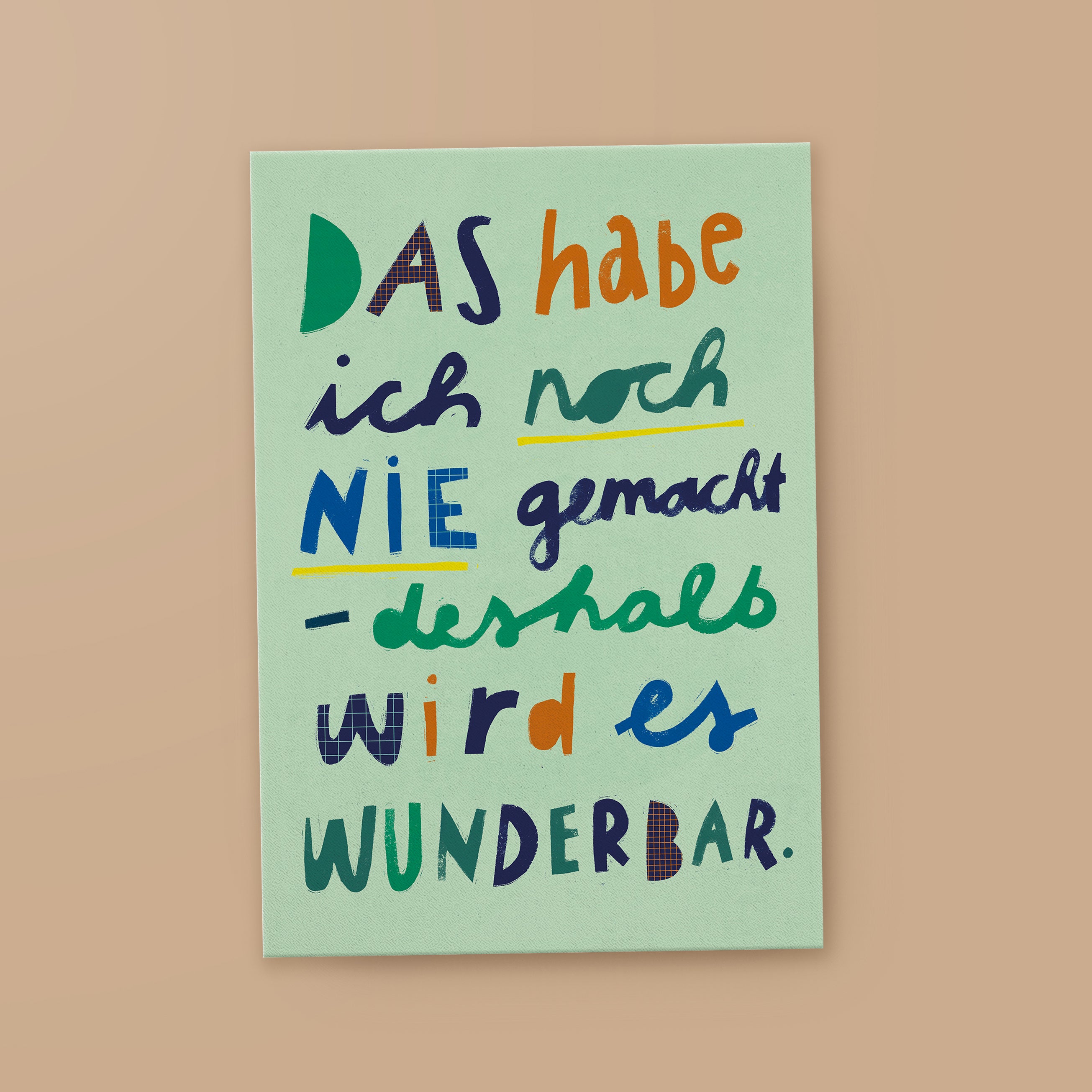 Postcard »Never Done Before«