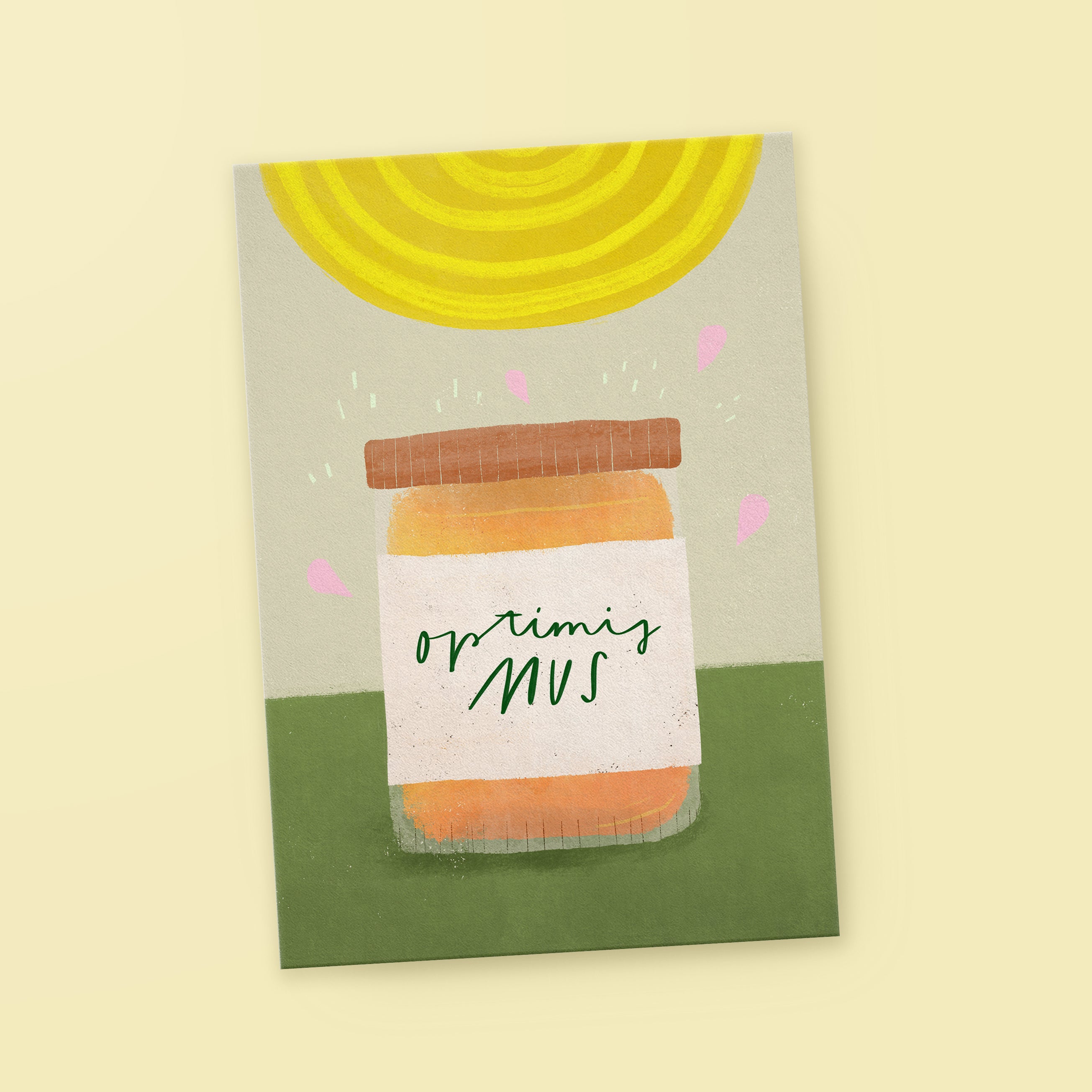 Postkarte »Optimis-Mus«
