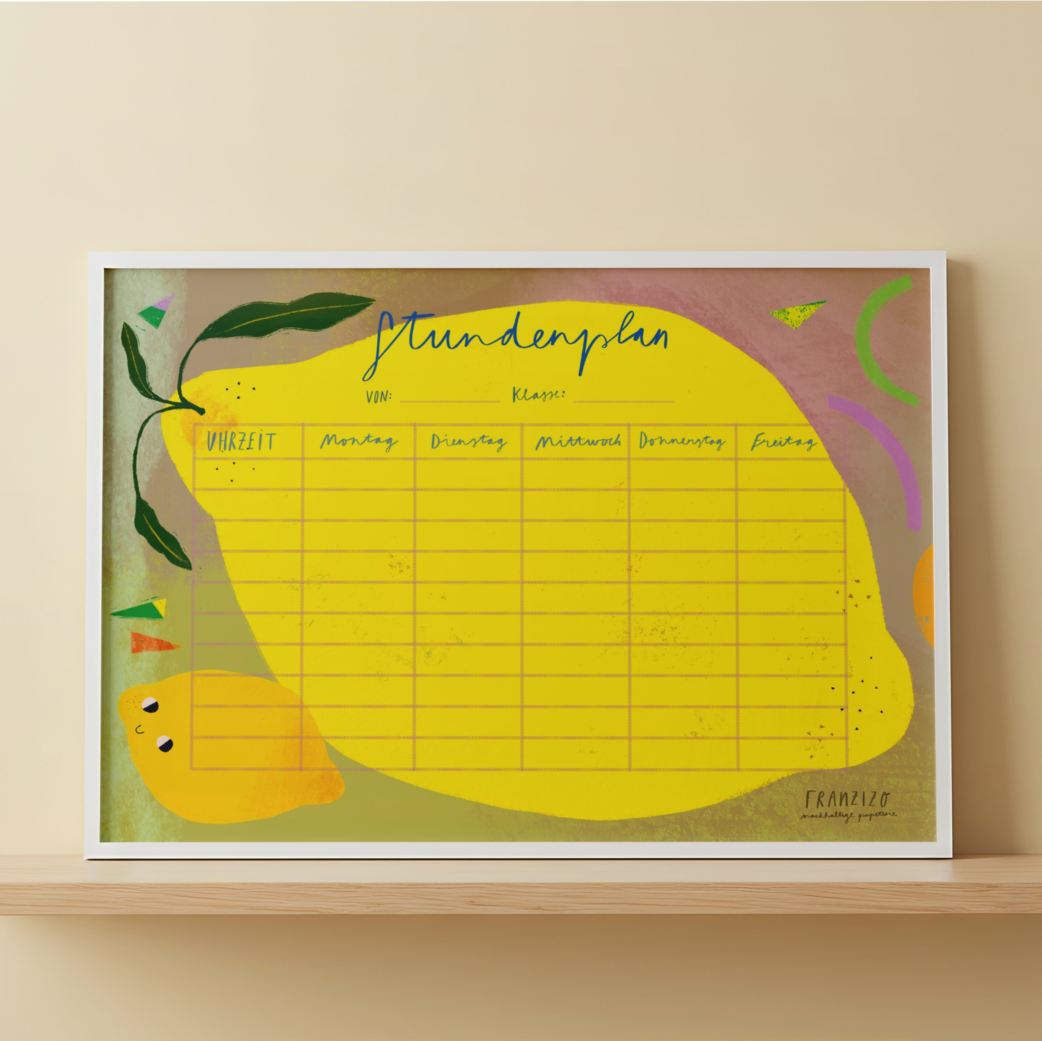 Stundenplan A4 »Limoni«