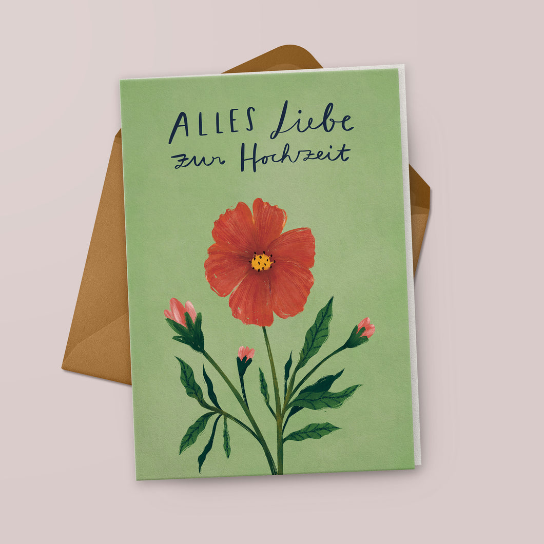 Klappkarte »Hochzeit« mit Umschlag