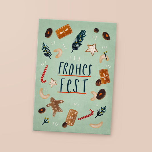 Postkarte »Frohes Fest«