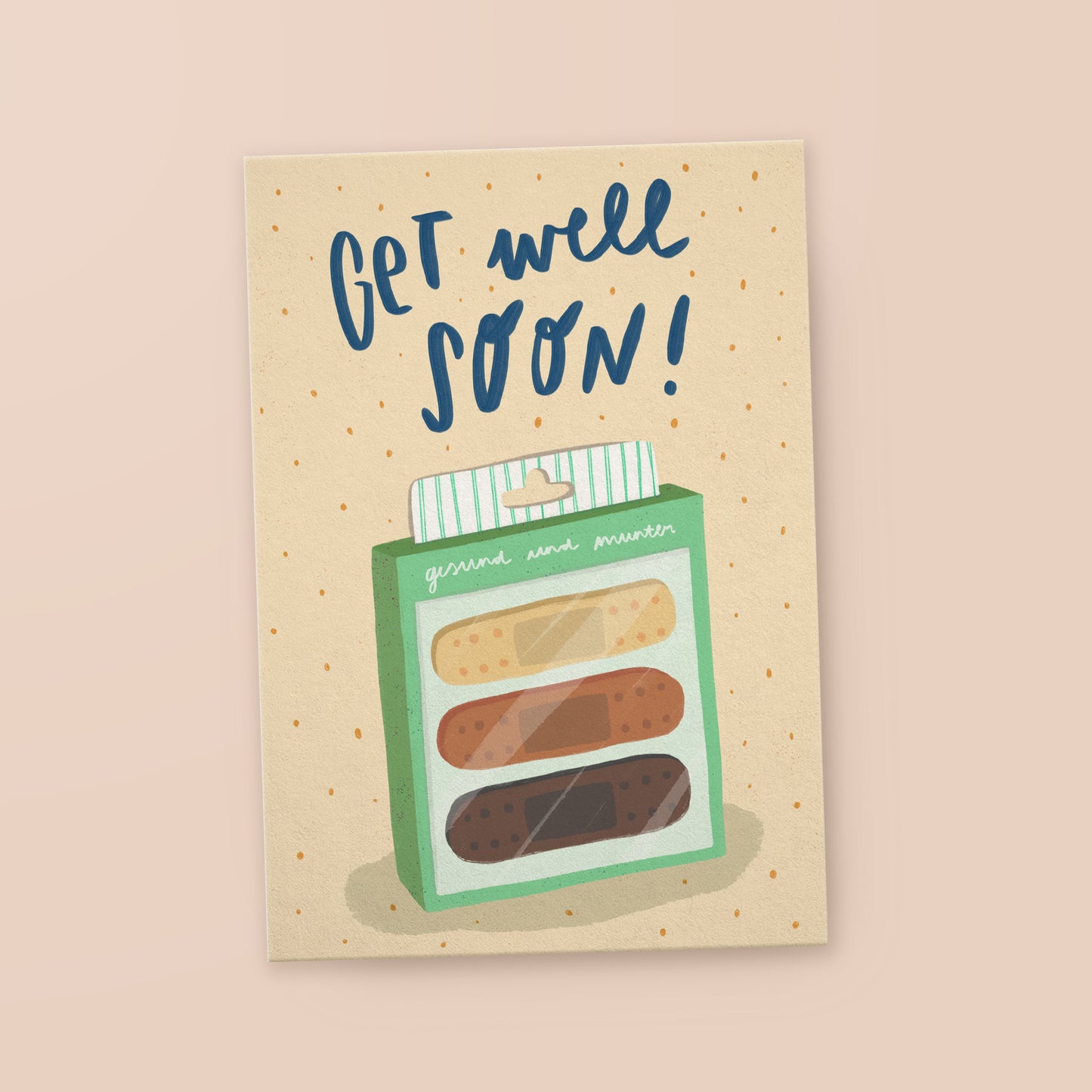 Postkarte »Get well soon«
